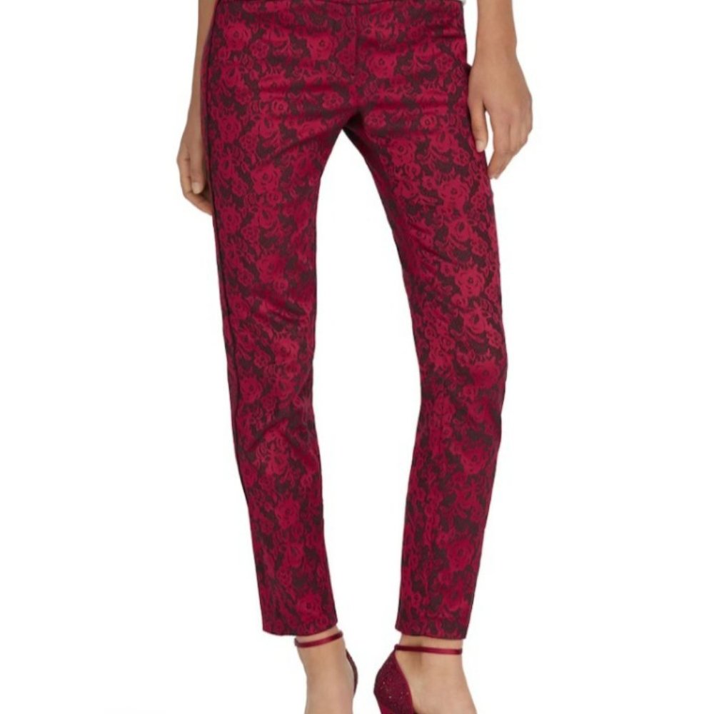 White House Black Market Brocade/ Jacquard slim ankle pant, New w/o tags